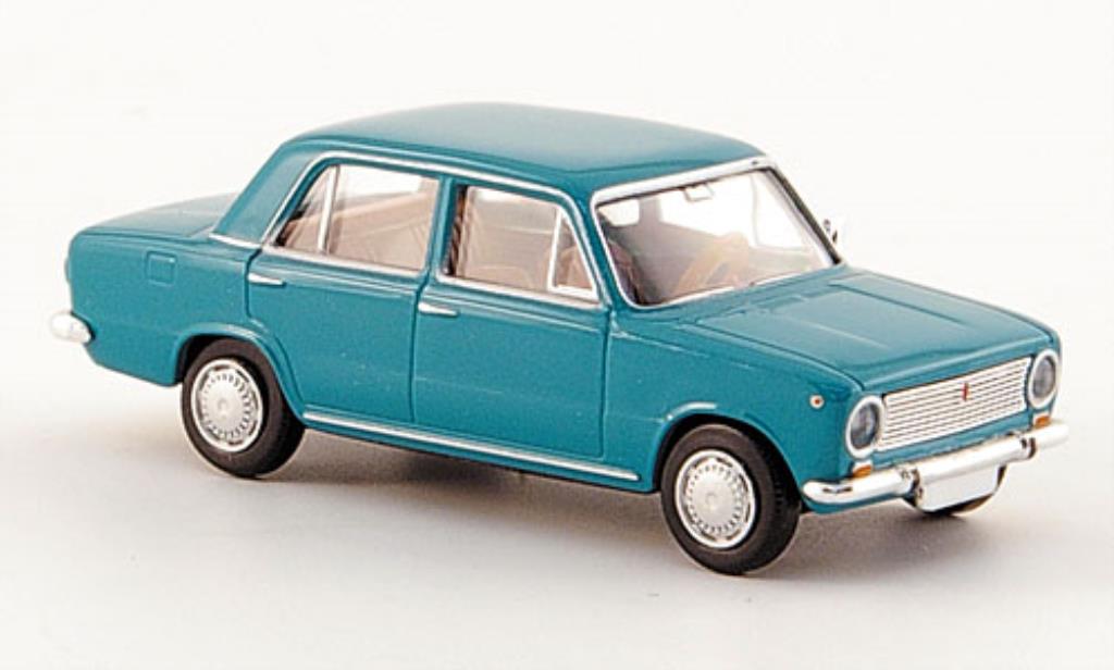 Fiat 124 1/87 Brekina Limousine turkis diecast model cars