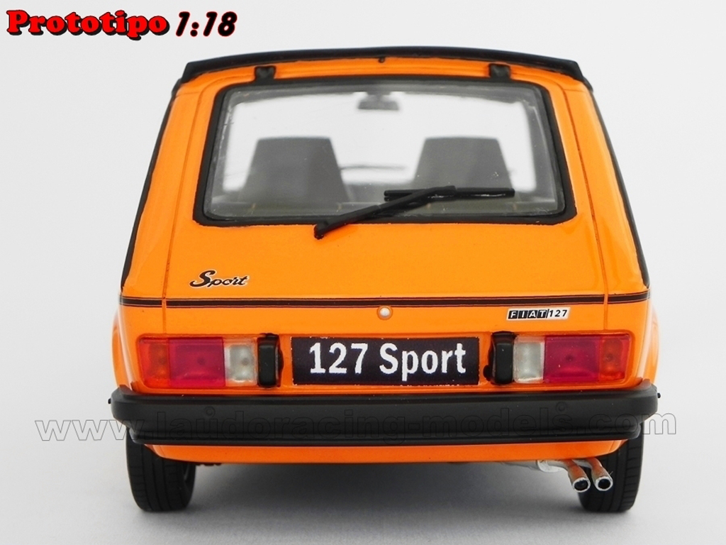 Fiat 127 Sport 70 HP LM090B orange 1/18 Laudoracing Models