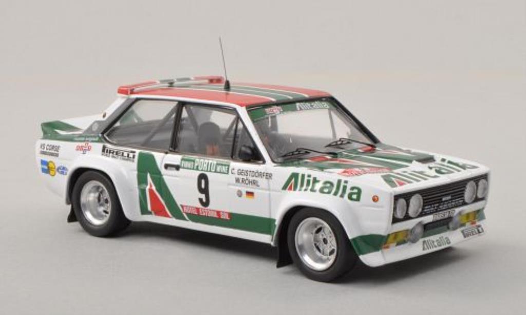 Fiat 131 Abarth 1/43 Trofeu Abarth No.9 Alitalia Rally Portugal 1978 /C.Geistdorfer diecast model cars