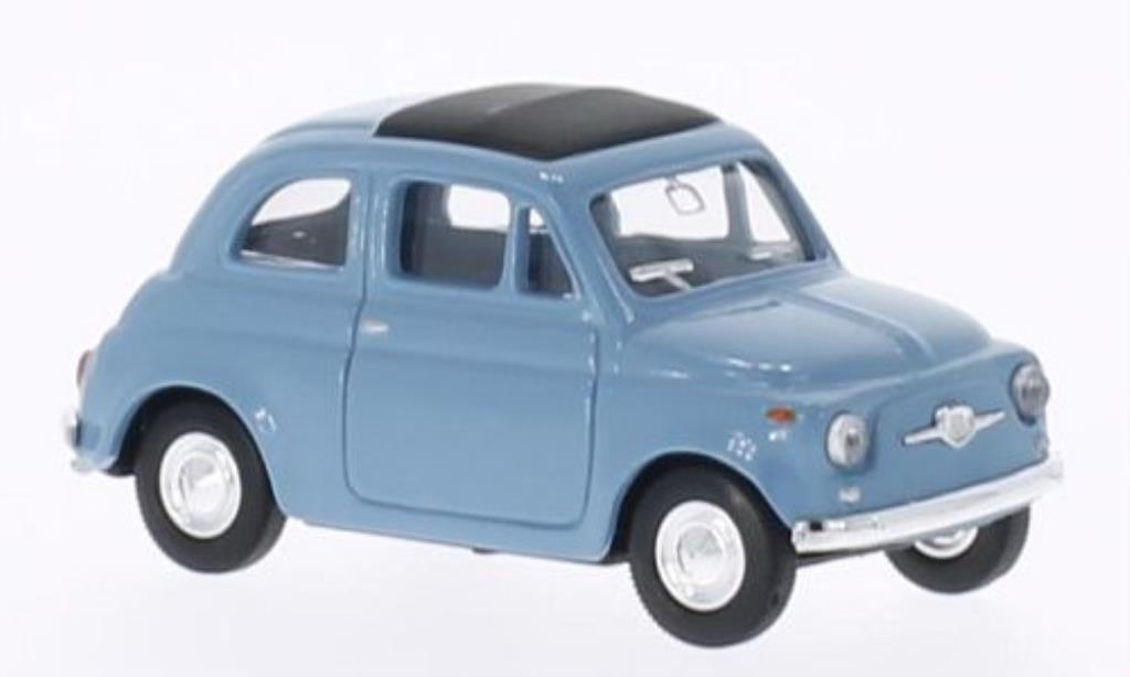Fiat 500 1/43 Del Prado blue diecast model cars