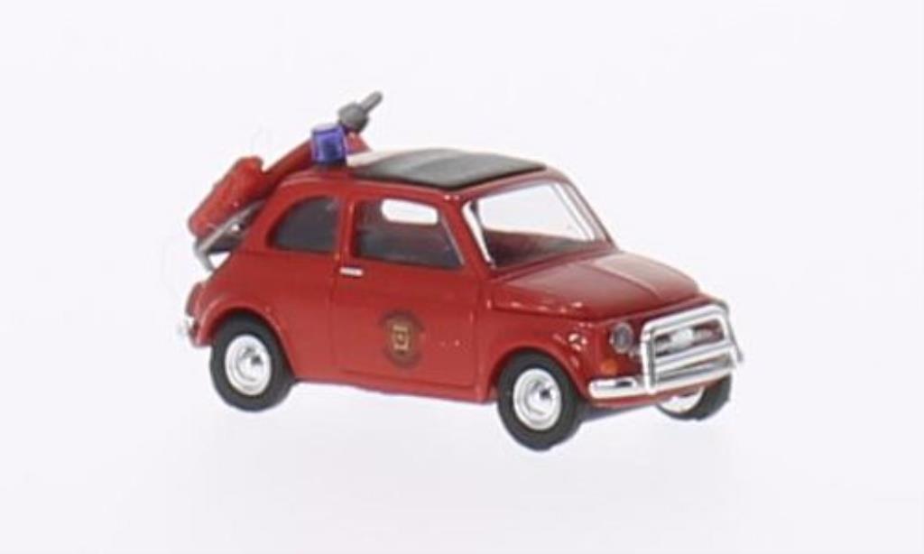 Fiat 500 1/87 Busch Brandweer Fire brigade (NL) diecast model cars