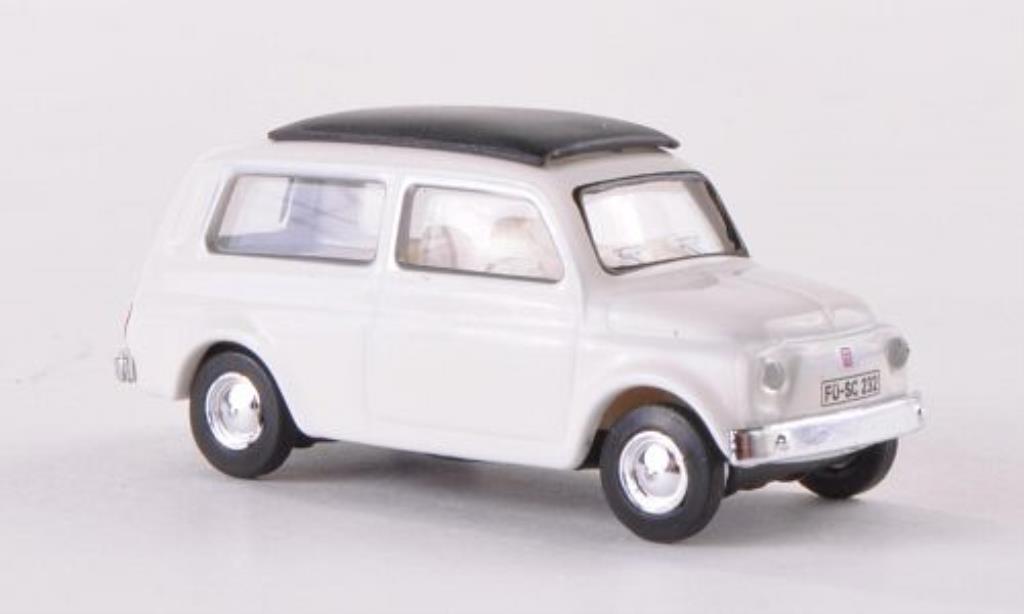Fiat 500 1/87 Schuco Giardinera white diecast model cars