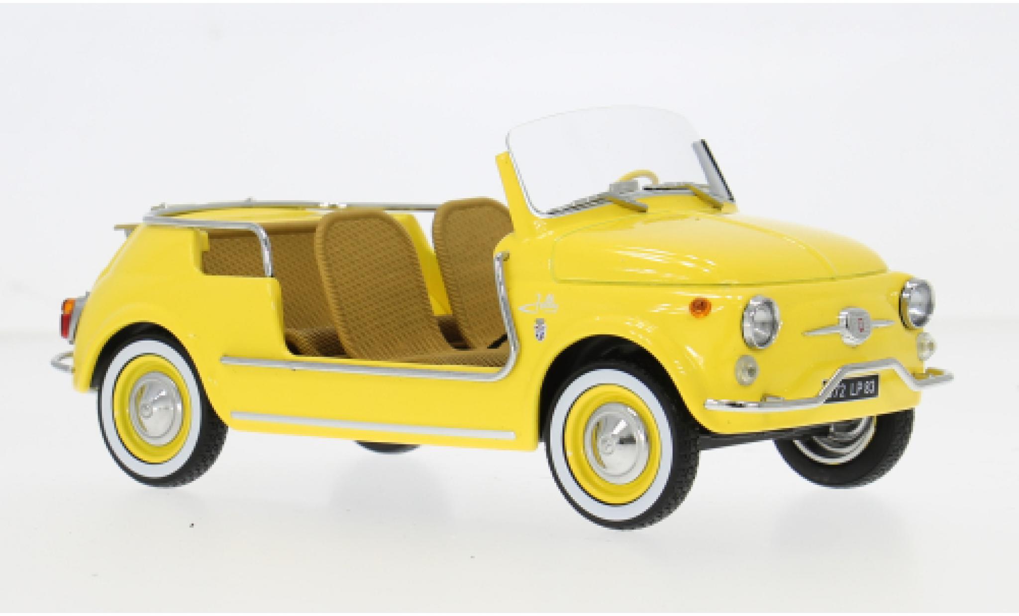 Fiat 500 1/18 Norev Jolly yellow 1965 1:18 diecast model cars