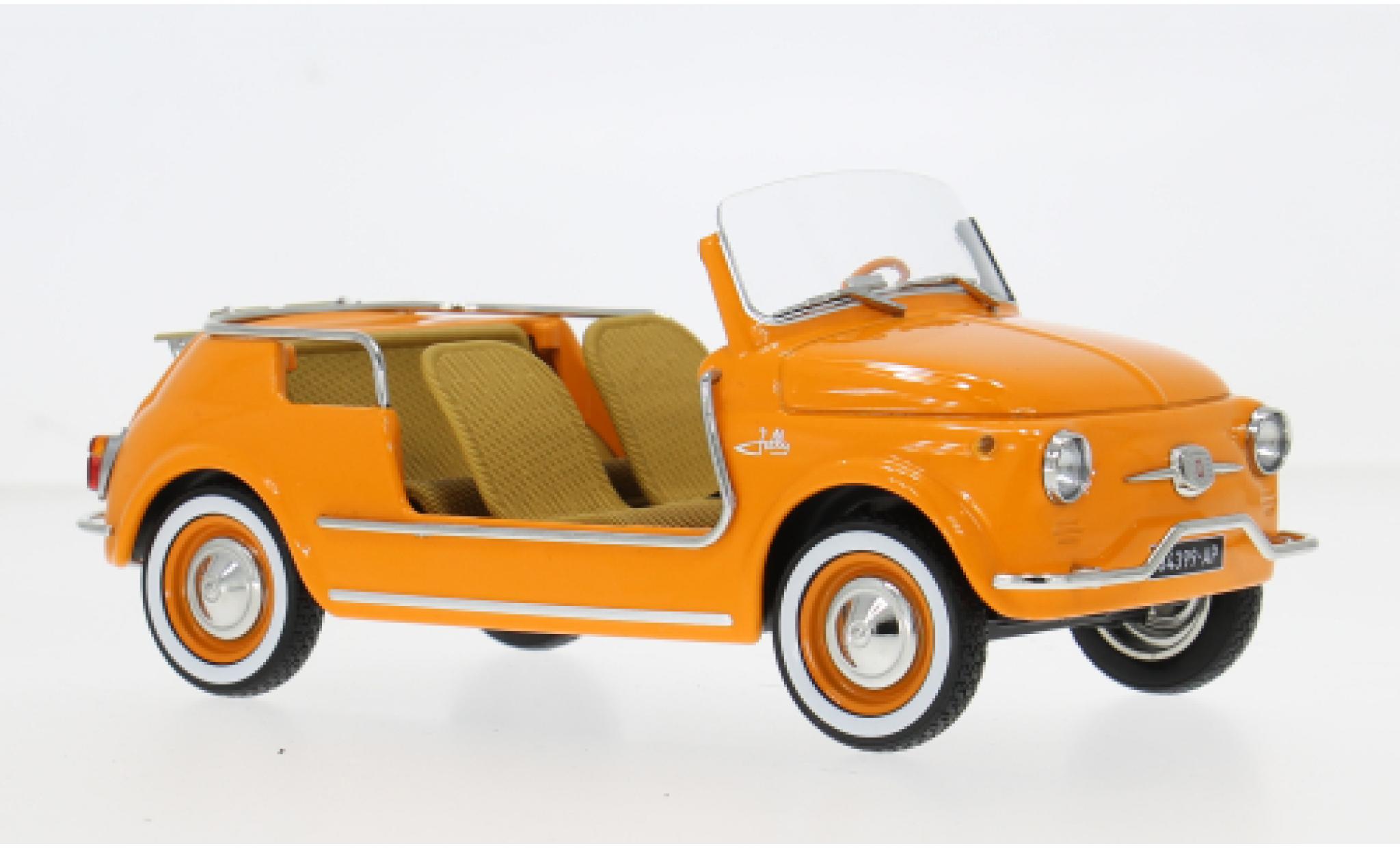 Fiat 500 1/18 Norev Jolly orange 1965 1:18 diecast model cars