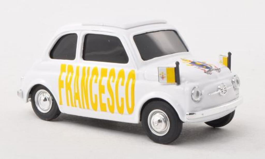 Fiat 500 1/43 Brumm Papa Francesco diecast model cars