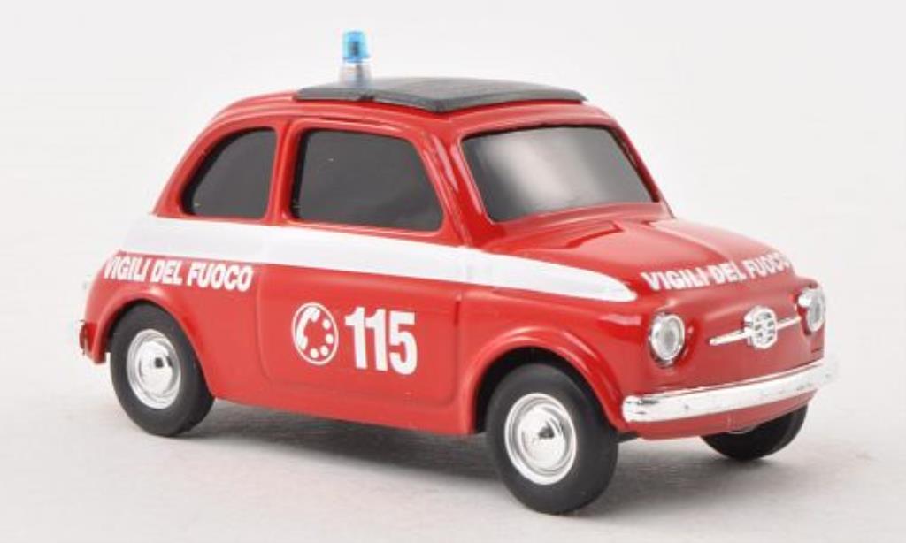 Fiat 500 1/43 Brumm Vigli del Fuoco diecast model cars