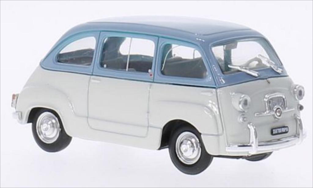 Fiat 600 1/43 Brumm Multipla D grey/blue 1960 diecast model cars