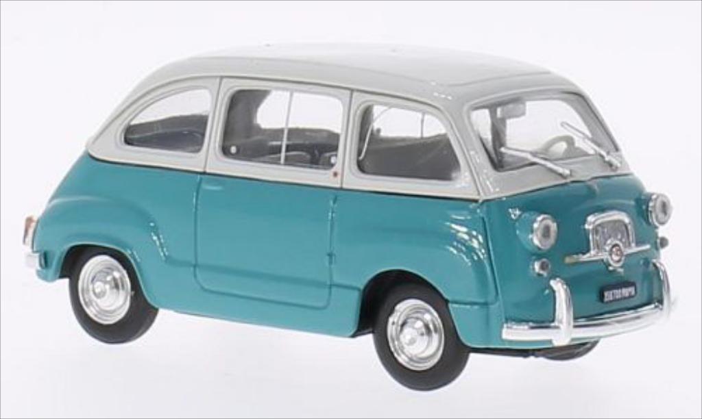 Fiat 600 1/43 Brumm Multipla D grey/turkis 1960 diecast model cars