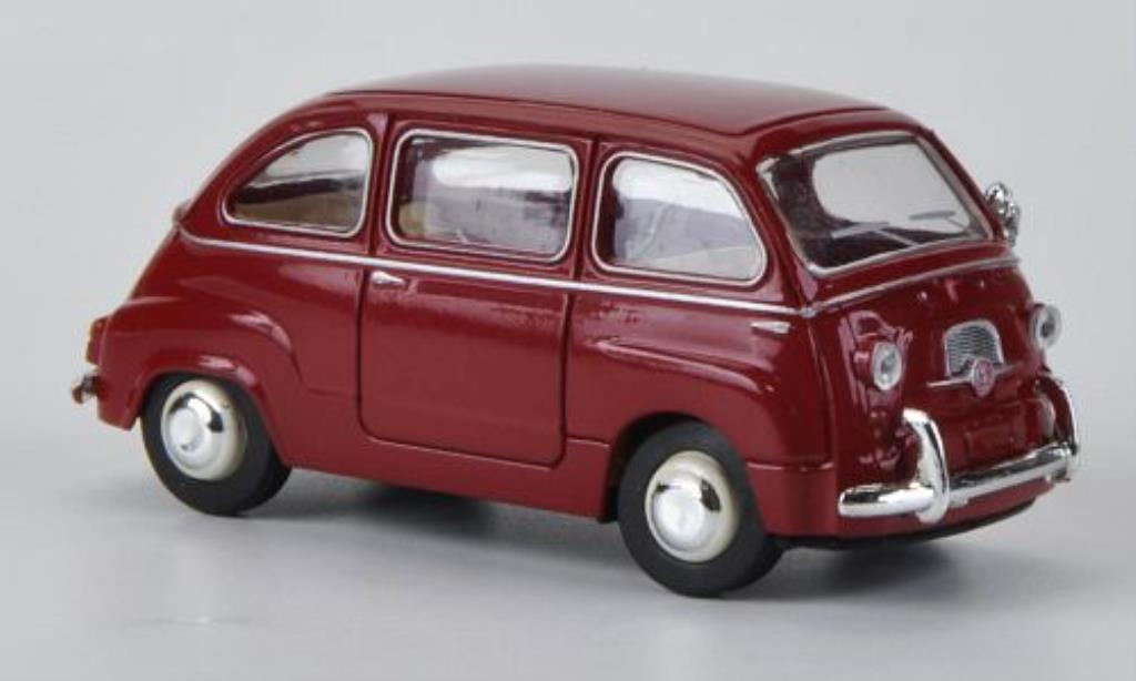 Fiat 600 1/87 Brekina Multipla red diecast model cars