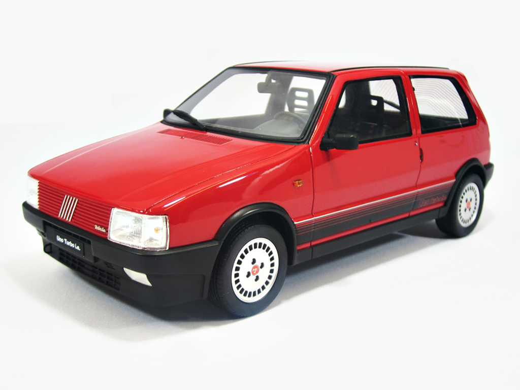 Fiat Uno 1/18 Laudoracing Models Turbo i.e. LM088 red 1987 diecast model cars