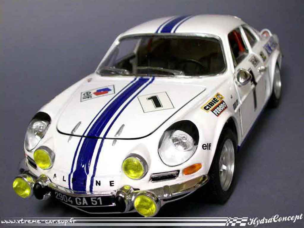 Alpine A110 1/18 Burago monte carlo historique 2007 diecast model cars