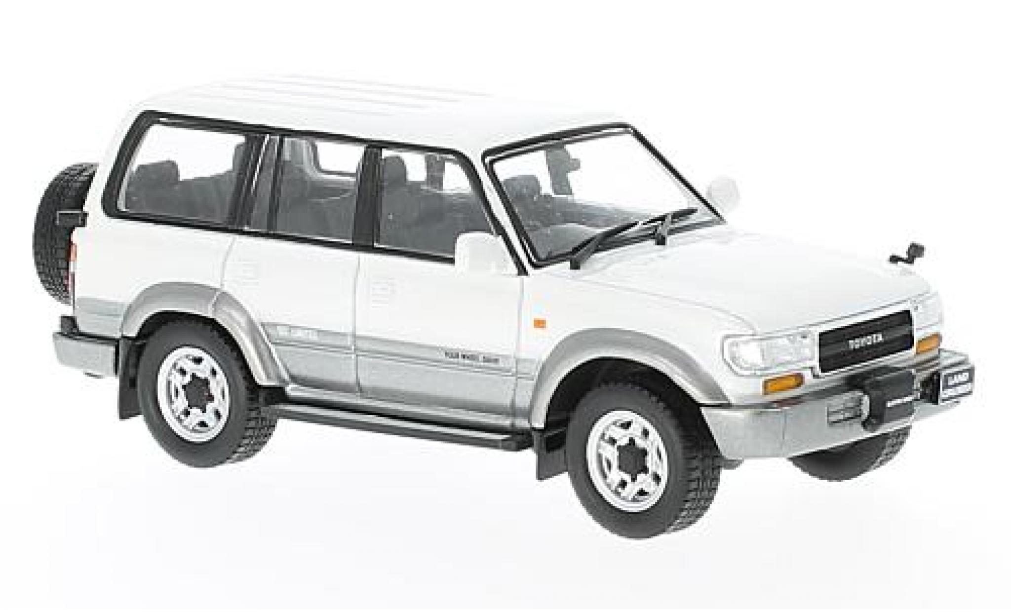 Toyota Land Cruiser 1/43 First 43 Models LC80 metallic white/grey RHD 1992 diecast model cars