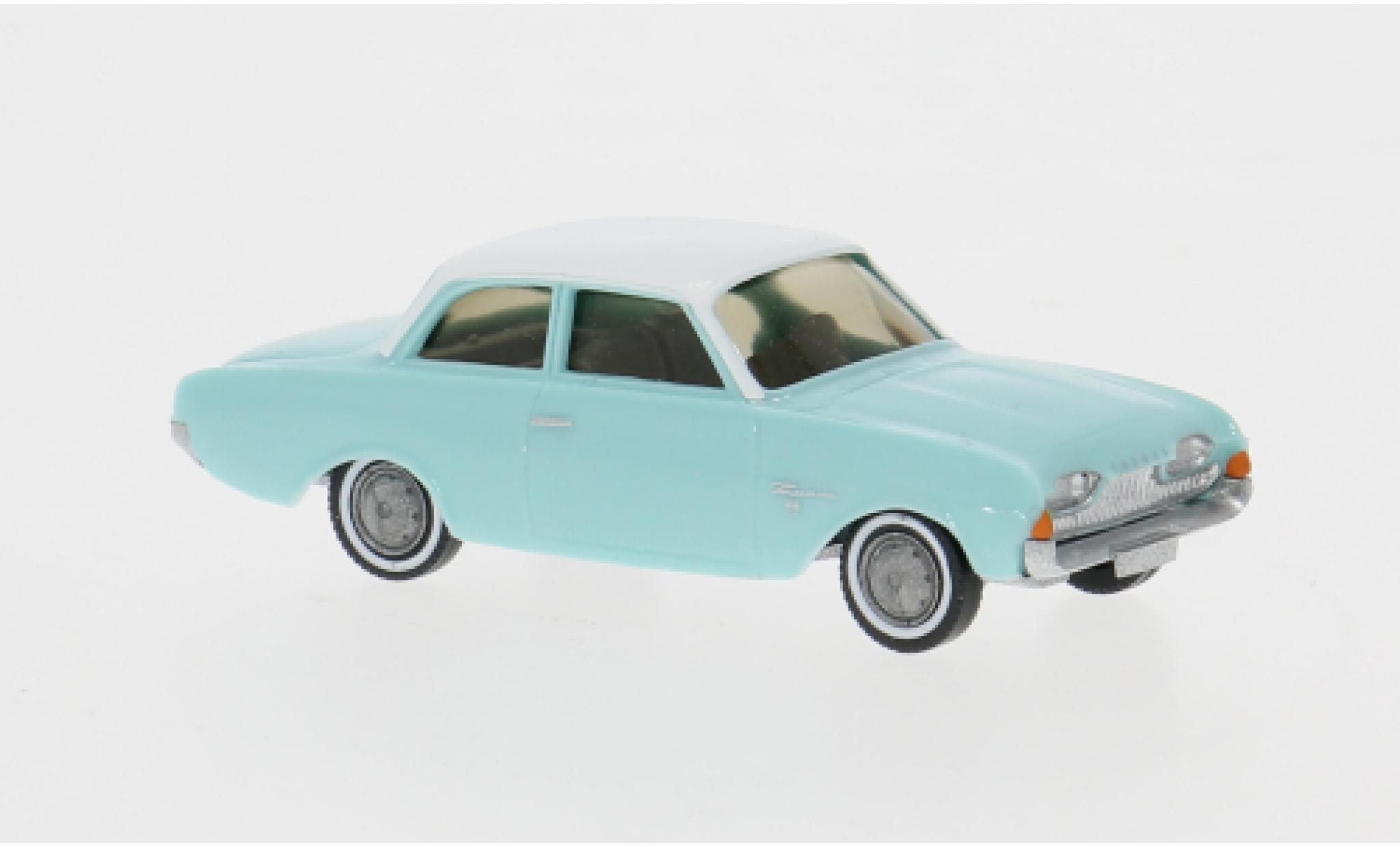 Ford 17M 1/87 Wiking blue/white 1960 1:87 diecast model cars