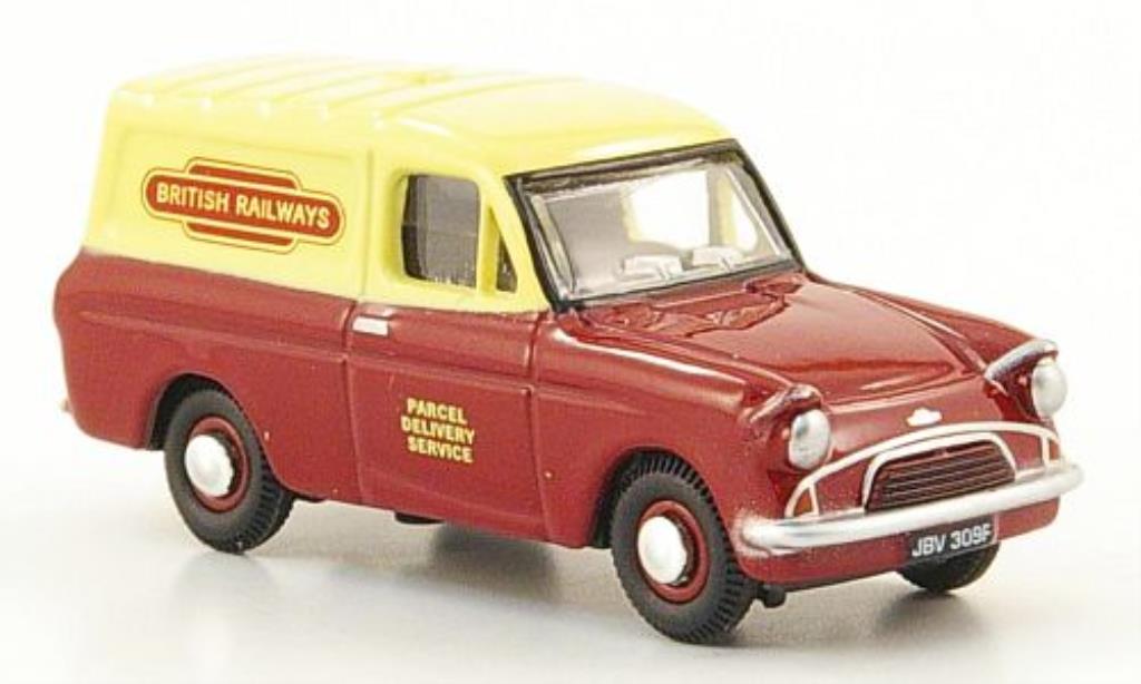 Ford Anglia 1/76 Oxford Van British Rail red/beige diecast model cars