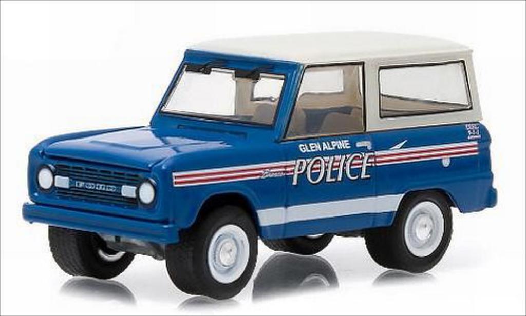 Ford Bronco 1/64 Greenlight Glen Alpine Police 1967 diecast model cars