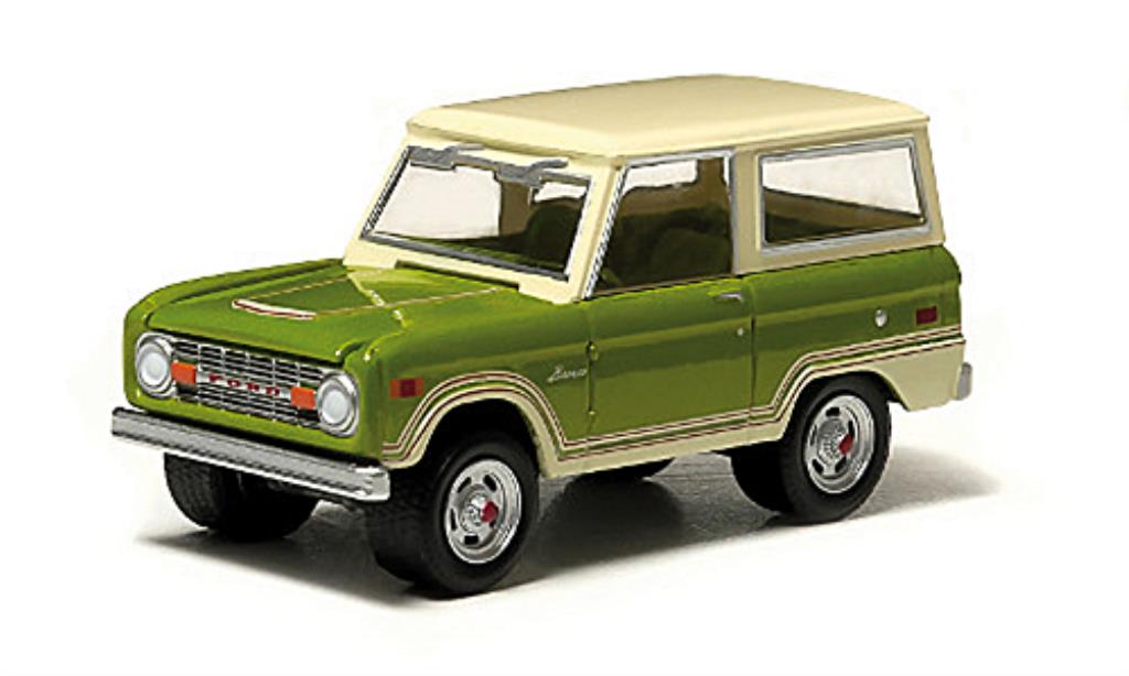 Ford Bronco 1/64 Greenlight Ranger grun/beige 1974 diecast model cars
