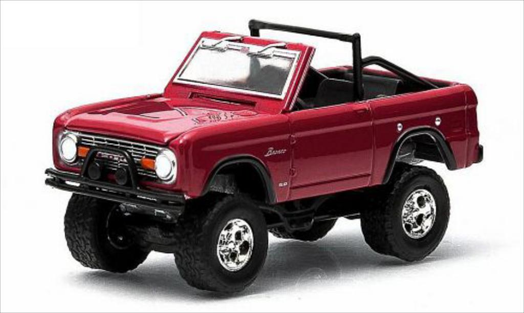 Ford Bronco 1/64 Greenlight red 1974 diecast model cars