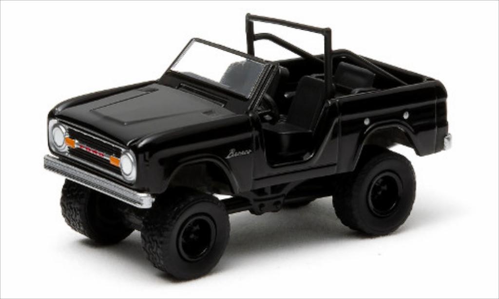Ford Bronco 1/64 Greenlight black 1970 diecast model cars