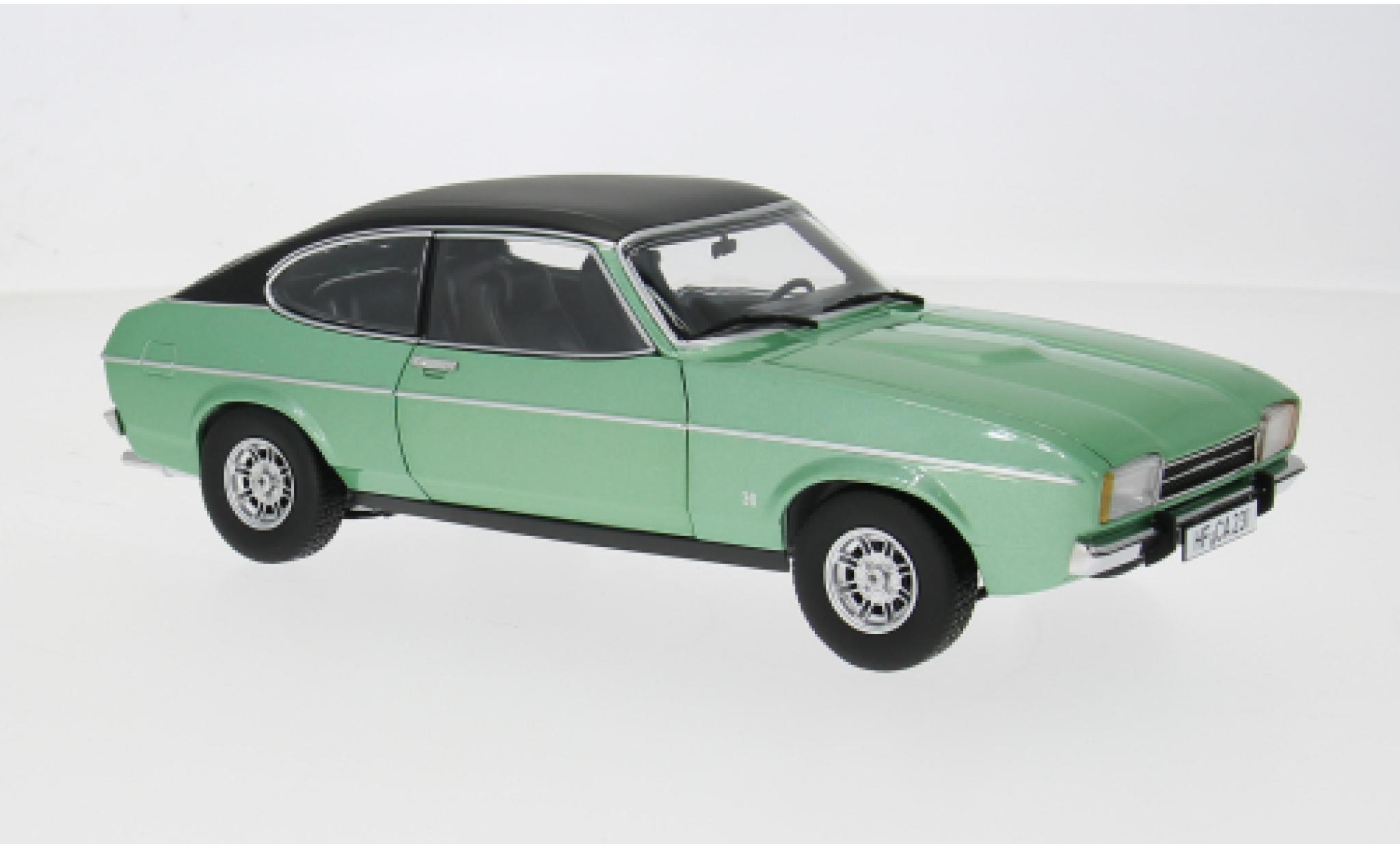 Ford Capri 1/18 Touring II Ghia 3.0 green/black 1974 1:18 diecast model cars