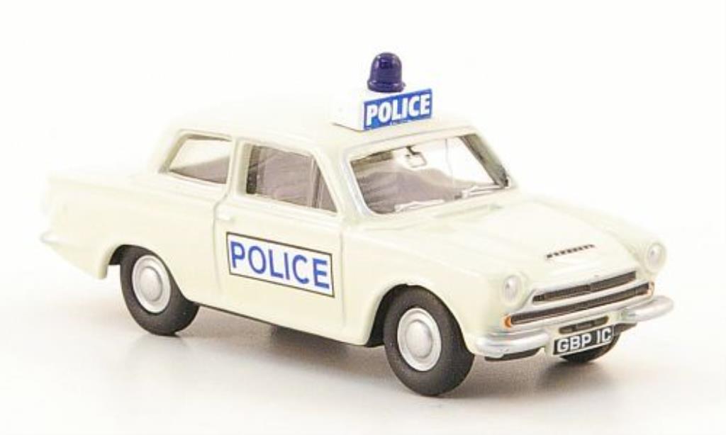 Ford Cortina 1/76 Oxford MKI Police white diecast model cars