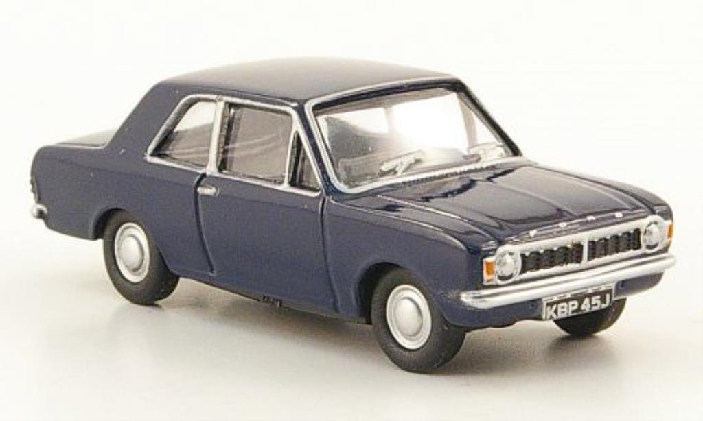 Ford Cortina 1/76 Oxford MKII blue diecast model cars