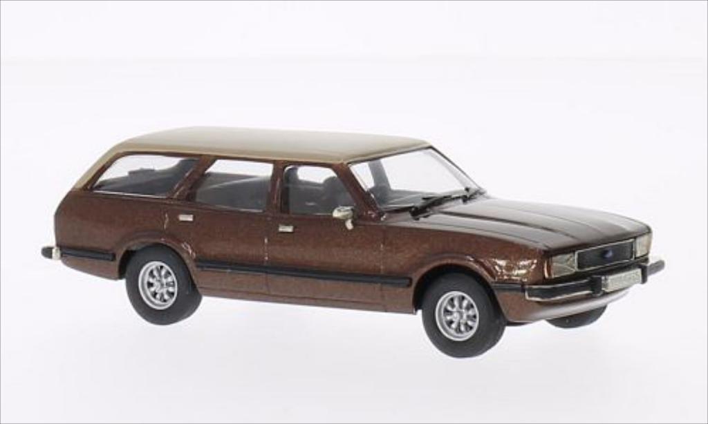 Ford Cortina 1/43 Brooklin MKIV Ghia metallic brown/beige diecast model cars