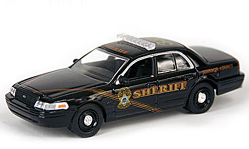 Ford Crown 1/64 Greenlight Victoria Johnson County Sheriff Cruiser Police (USA) 2008 diecast model cars