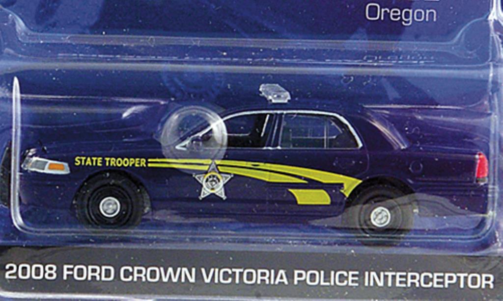 Ford Crown 1/64 Greenlight Victoria Oregon Highway Patrol 2008 diecast model cars
