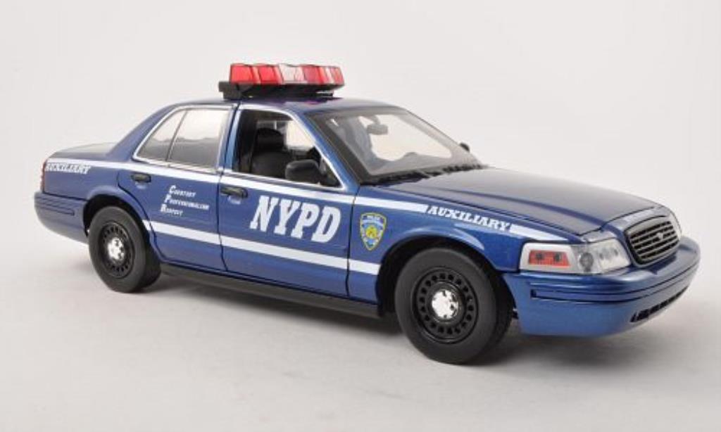 Ford Crown 1/18 Greenlight Victoria Police Interceptor NYPD Auxiliary Police (USA) 2001 diecast model cars
