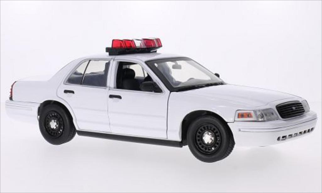 Ford Crown 1/18 Greenlight Victoria Police Interceptor white 2001 diecast model cars