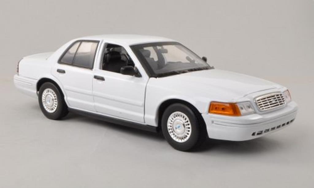 Ford Crown 1/18 Motormax Victoria Police Interceptor white Police (USA) diecast model cars