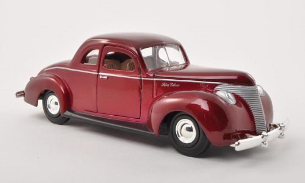 Ford Custom 1/24 Motormax red 1940 diecast model cars