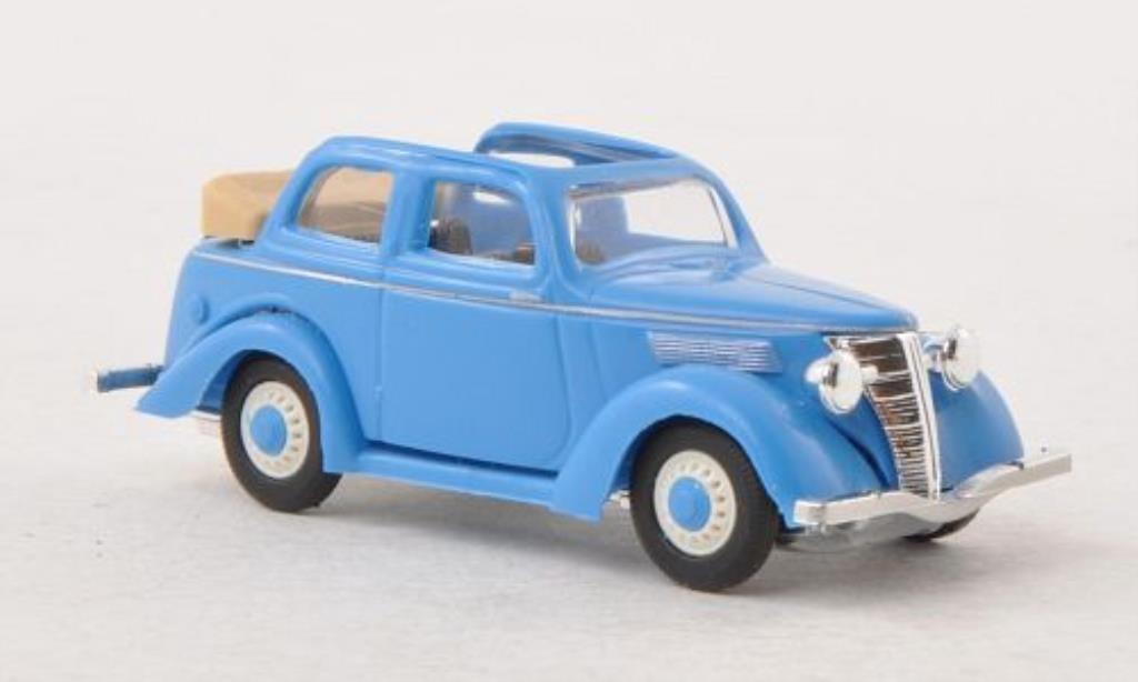 Ford Eifel 1/87 Busch Convertiblelimousine blue diecast model cars