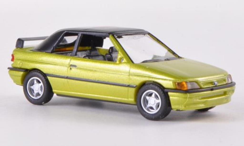 Ford Escort 1/87 Busch Convertible geschlossen met.grun 1991 diecast model cars
