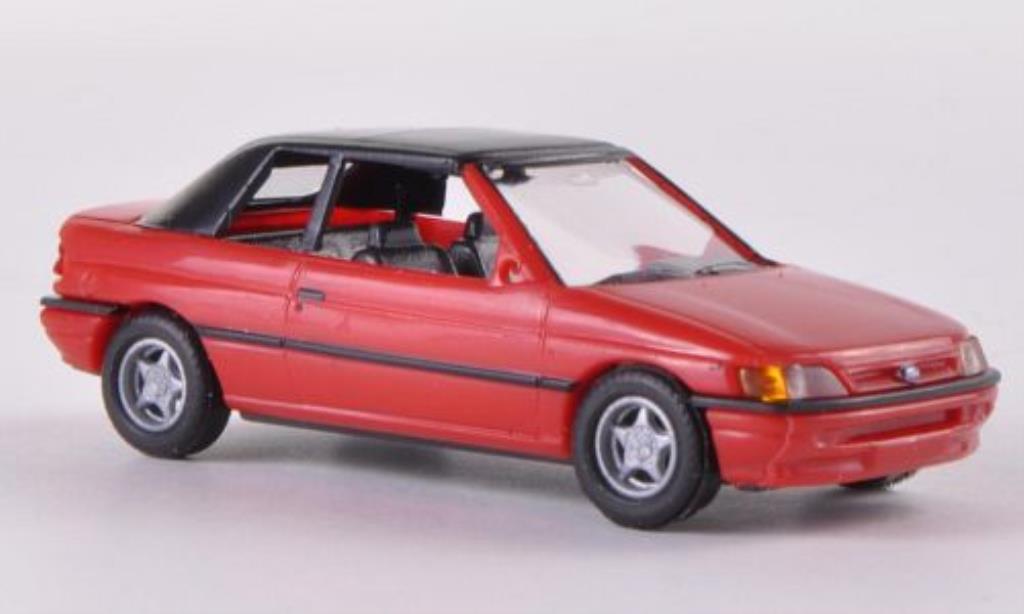 Ford Escort 1/87 Busch Convertible geschlossen red 1991 diecast model cars