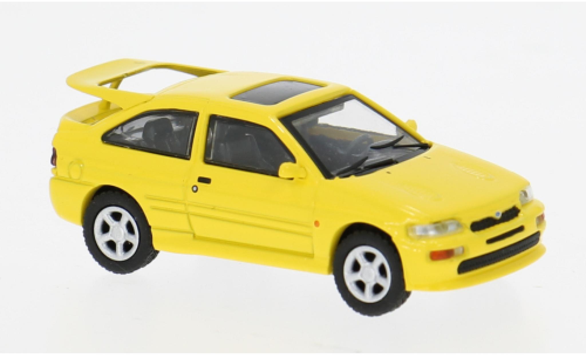 Ford Escort 1/87 Minichamps Cosworth yellow 1992 1:87 diecast model cars