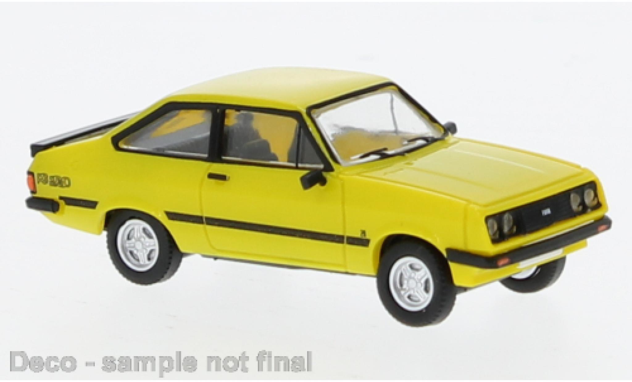 Ford Escort 1/87 PCX87 MK II R yellow 1:87 diecast model cars
