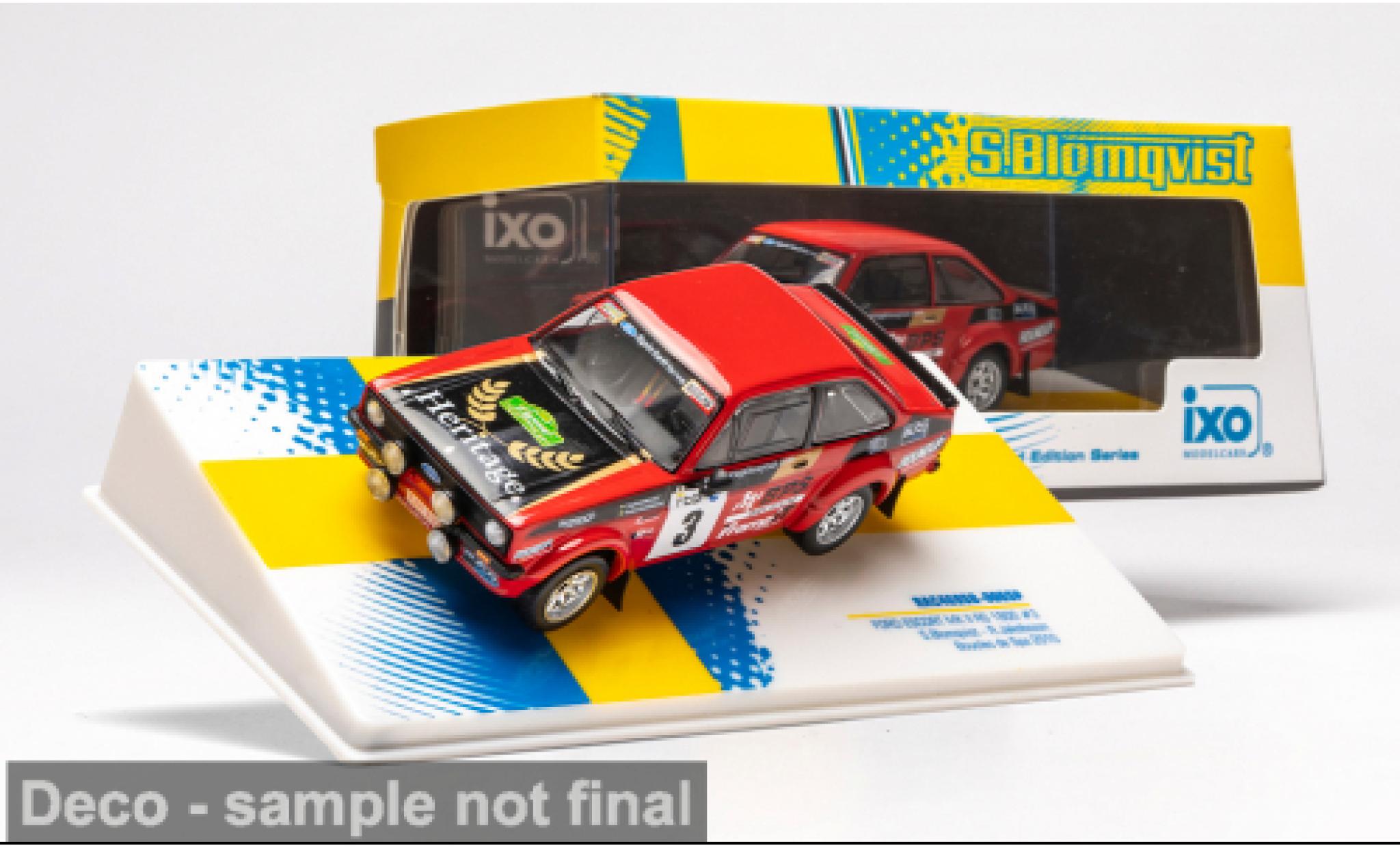 Ford Escort 1/43 IXO MK II RS 1800 Legend Boucles de Spa 2010 #3 S.Blomqvist/R.Jakobsson 1:43 diecast model cars