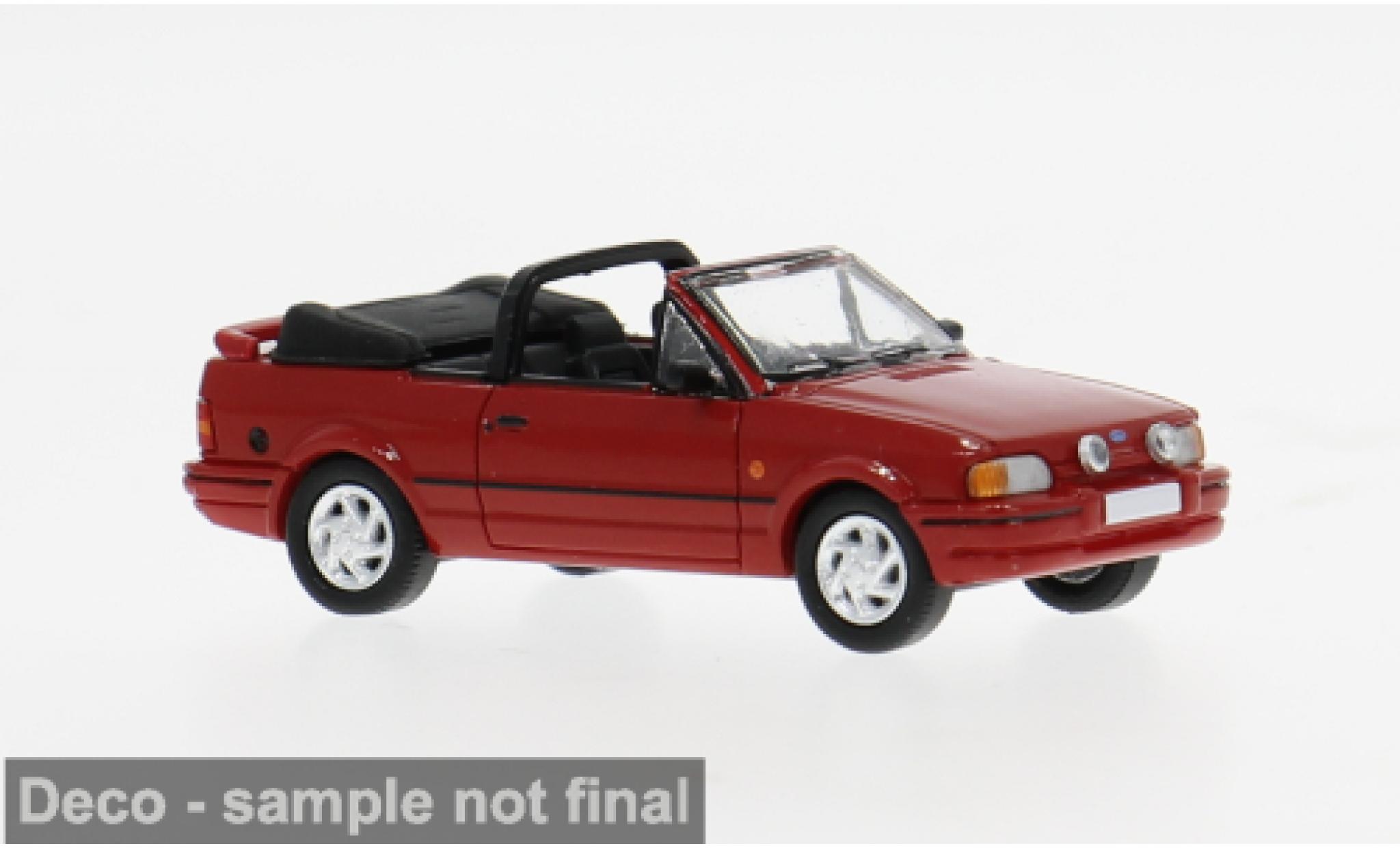 Ford Escort 1/87 PCX87 MK IV Convertible red 1986 1:87 diecast model cars