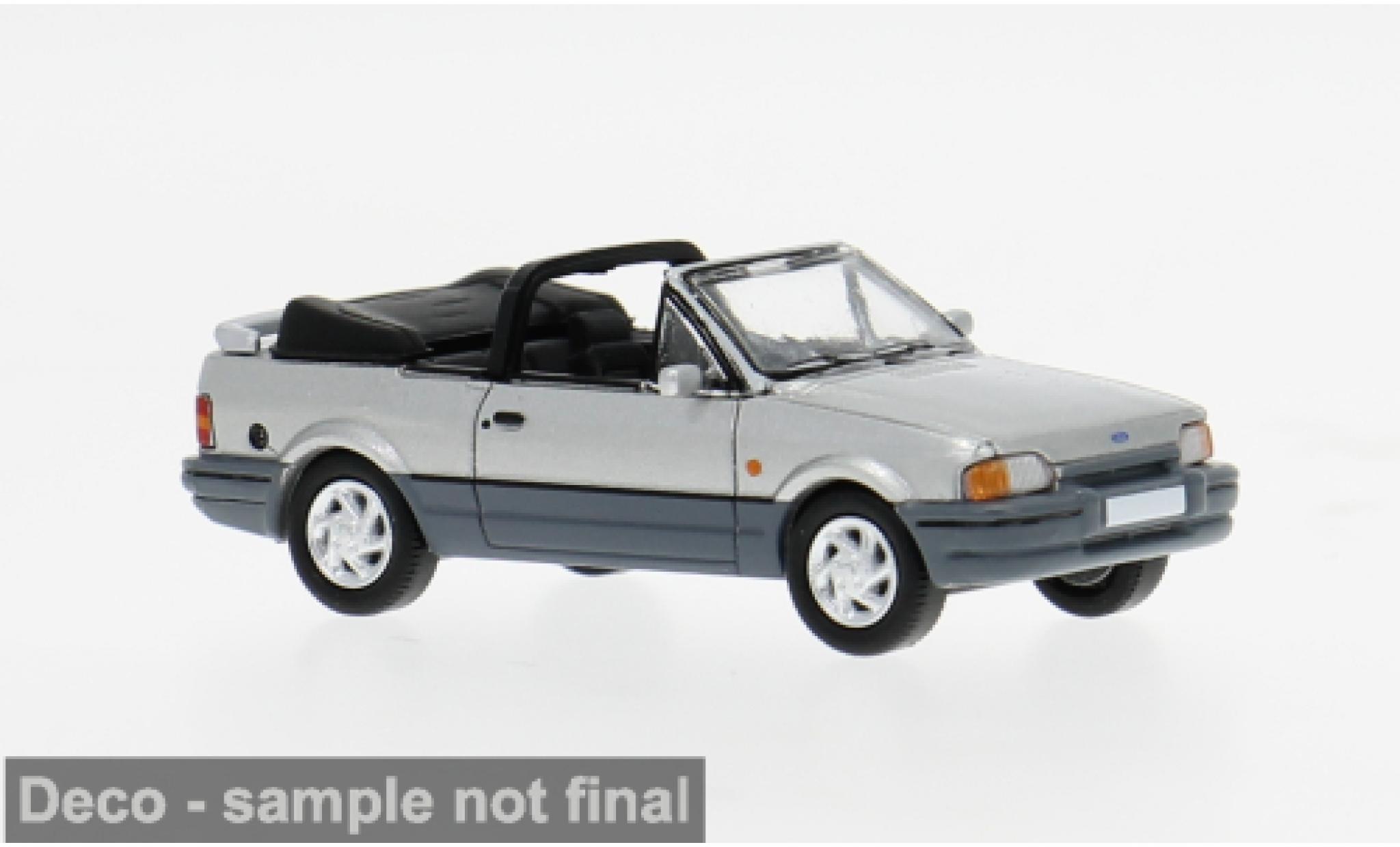 Ford Escort 1/87 PCX87 MK IV Convertible silver/grey 1986 1:87 diecast model cars