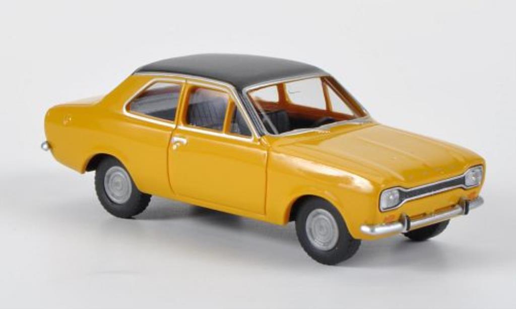 Ford Escort 1/87 Wiking MkI yellow/black diecast model cars