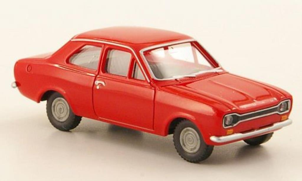 Ford Escort 1/87 Wiking MKI red diecast model cars