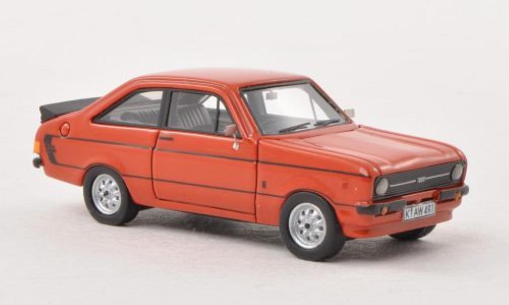 Ford Escort 1/87 Neo MKII 1600 Sport red RHD mit -Paket 1976 diecast model cars