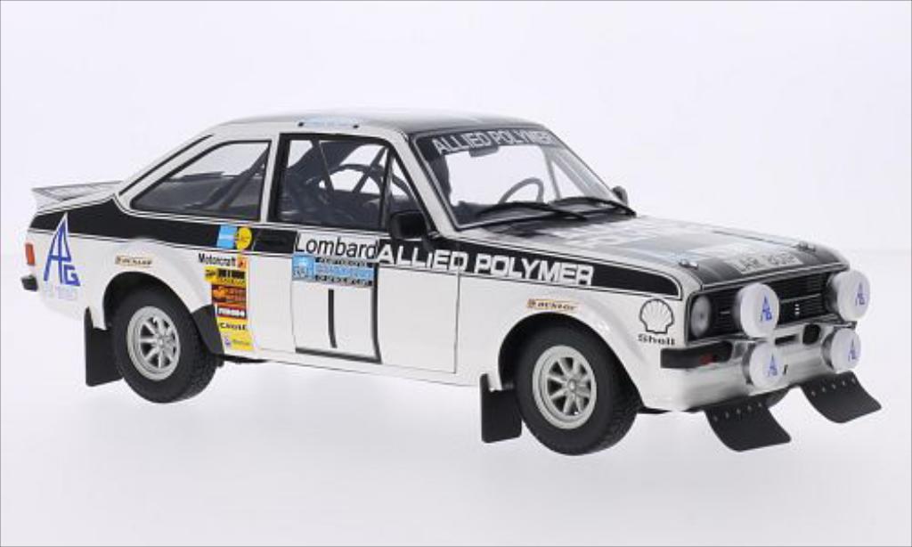 Ford Escort 1/18 Minichamps MKII 1800 No.1 Allied Polymer Rally WM RAC Rally 1975 /H.Liddon diecast model cars