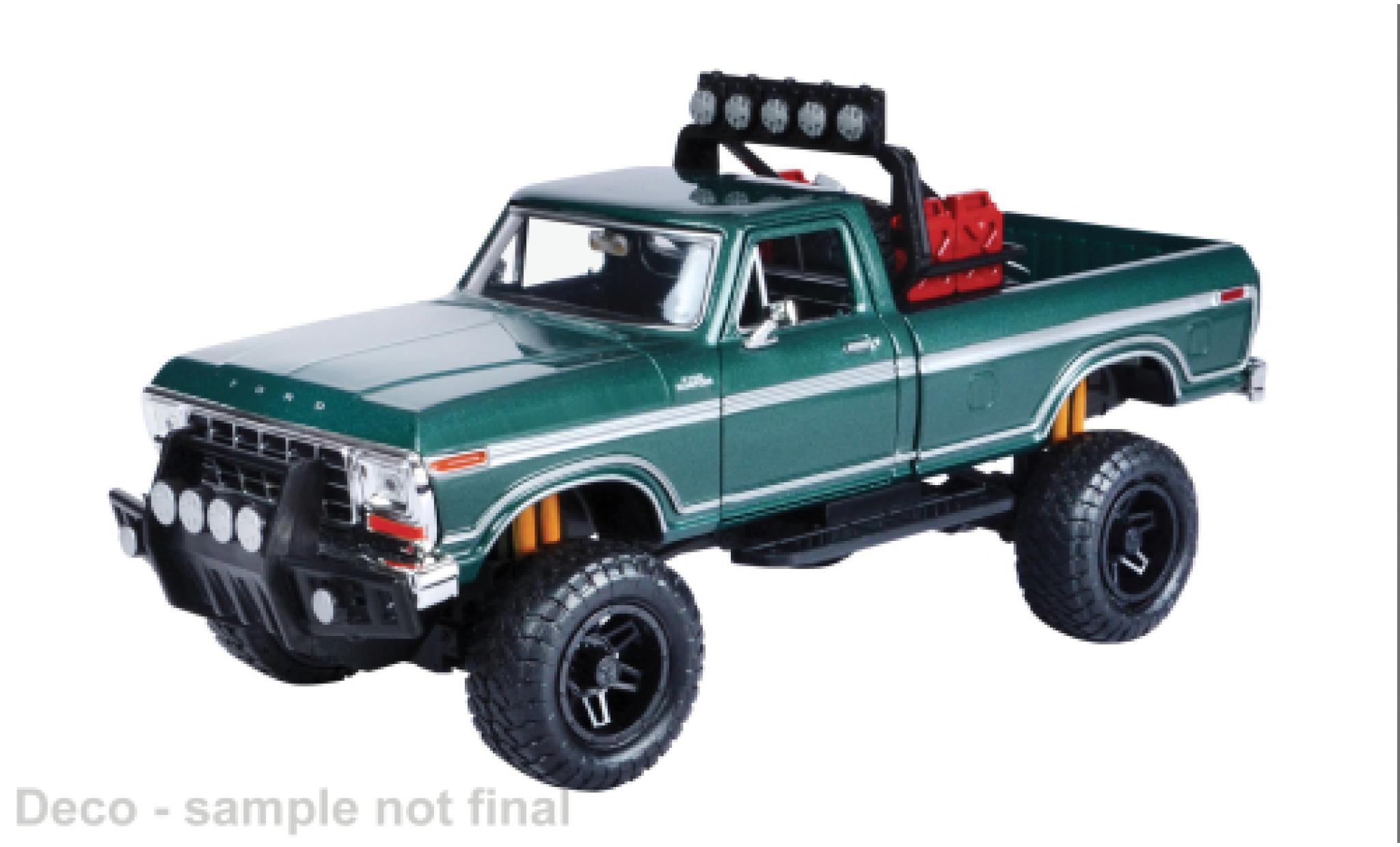 Ford F-1 1/24 Motormax 50 Custom green 1979 1:24 diecast model cars