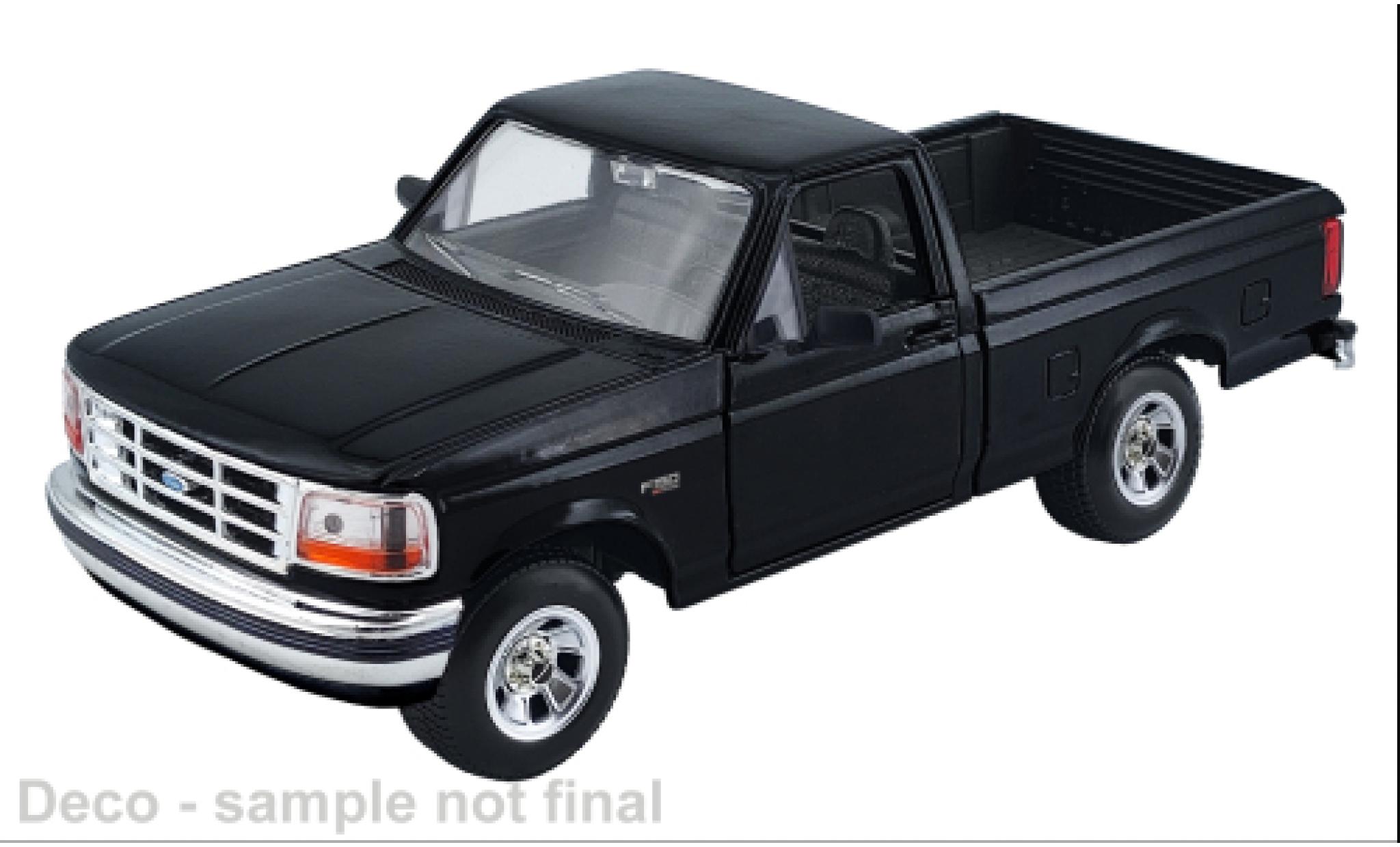 Ford F-1 1/24 Motormax 50 black 1993 1:24 diecast model cars