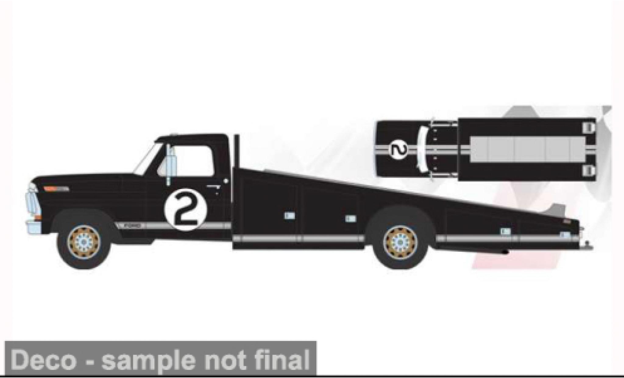 Ford F-350 1/18 ACME Ramp Truck black 1970 60th Anniversary 24 Hours of Le Mans 1966 #2 1:18 diecast model cars