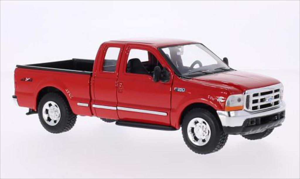 Ford F-350 1/24 Welly XLT Super Duty red diecast model cars
