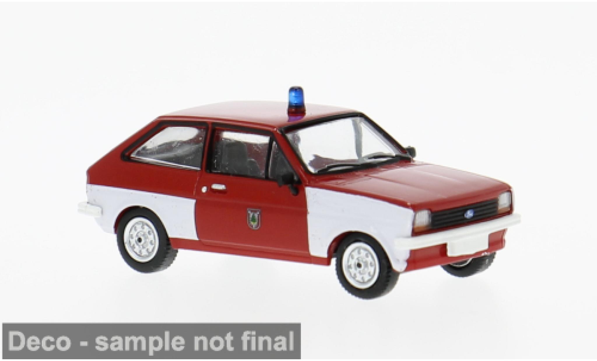 Ford Fiesta 1/87 PCX87 MK I 1976 Fire brigade Pinneberg 1:87 diecast model cars