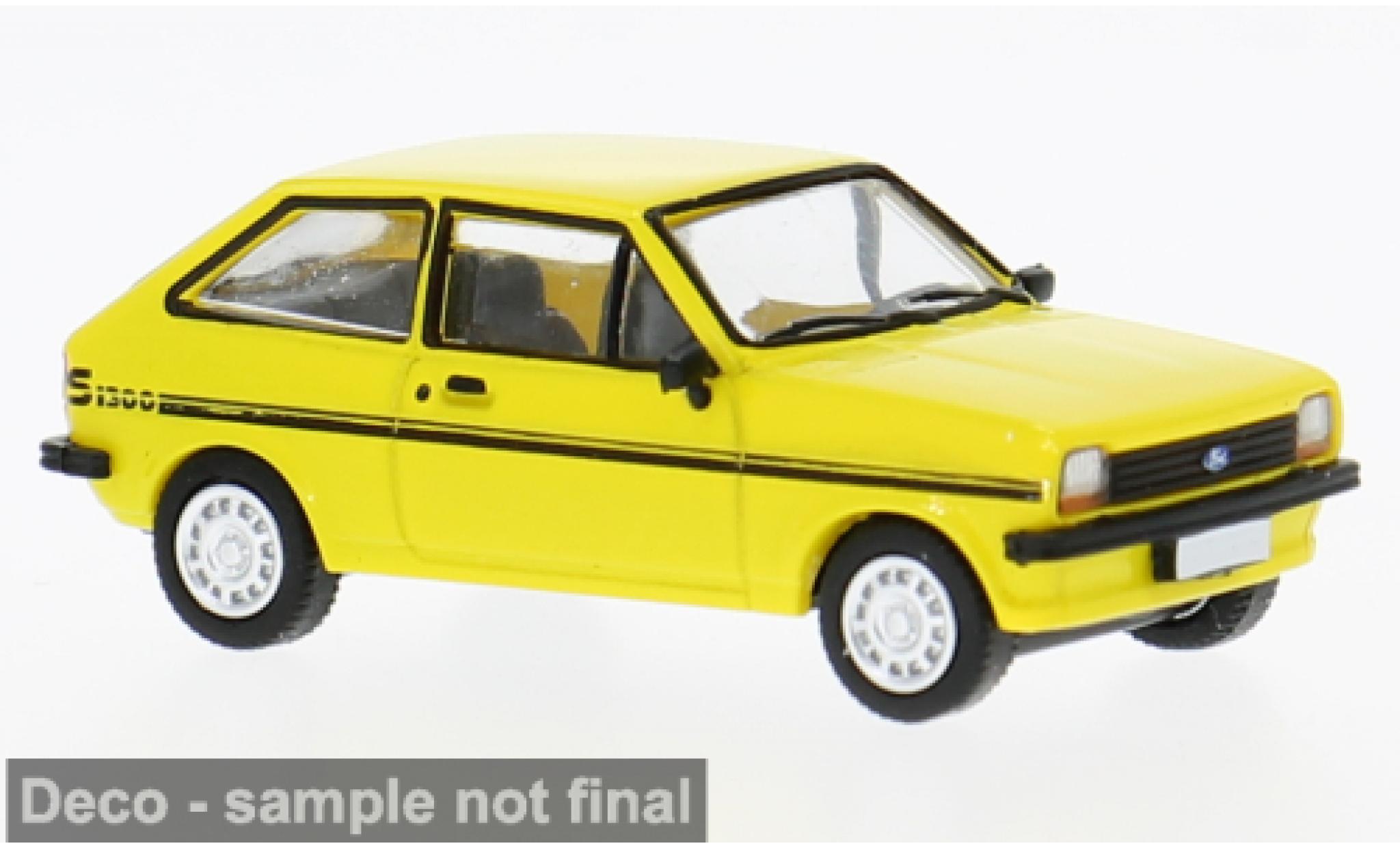 Ford Fiesta 1/87 PCX87 MK I yellow 1975 1:87 diecast model cars